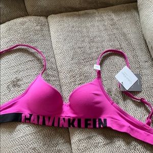 Calvin Klein Pink T-Shirt Bra